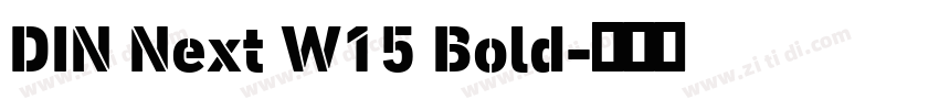 DIN Next W15 Bold字体转换